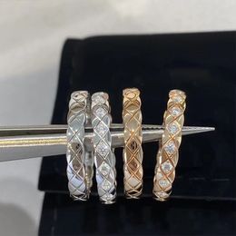 S925 anelli a fascia in argento sterling per le donne di lusso brillante cristallo pietra Bling diamante designer anello gioielli festa di nozze regalo di compleanno