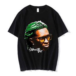 Men's T-shirts Rapper Young Thug Graphic T Shirt Men Women Fashion Hip Hop Street Style Tshirt Summer Casual Short Sleeve Tee Shirt Oversized J23 989