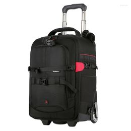 Suitcases Vnelstyle Professional DSLR Camera Trolley Suitcase Bag Video Po Digital Luggage Travel Backpack On Wheels