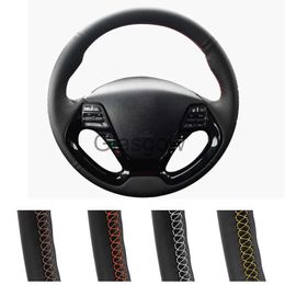 Steering Wheel Covers Customised Car Steering Wheel Cover For Kia K3 2013 K2 Rio 2015 2016 Ceed Cee'd 20122017 Cerato 20132017 Leather Steering Wrap x0705
