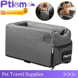 Dog Portable Pet Car Seat Central Control Nonslip s Safe Armrest Box Booster Kennel Bed For Small Cat Travel 230704