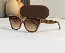 1031 Cat Eye Sunglasses Brown/Brown Shaded Women Vintage Sunnies Gafas de sol Designer Sunglasses Occhiali da sole UV400 Protection Eyewear