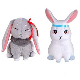 Plush Dolls Grandmaster of Demonic Cultivation Wangji Wei Wuxian Rabbit Bunny BL Toy Cosplay Doll For Mo Dao Zu Shi Anime Fans 230705