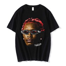 Men's T-Shirts Rapper Young Thug Graphic T Shirt Men Women Fashion Hip Hop Street Style Tshirt Summer Casual Short Sleeve Tee Shirt Oversized y11