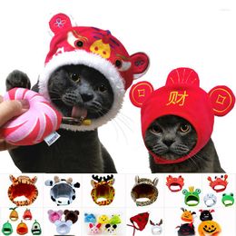 Dog Apparel Cute Cartoon Animal Pet Hats For Dogs Cats Cap Adjustable Cosplay Cat Headgear Headband Po Props Supplies