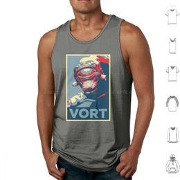 Men's Tank Tops Vort-Half-Life Print Cotton Half Life Alyx 2 Hope Obama Parody Gaming Video Game