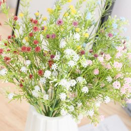 Decorative Flowers Simulation Flower Gypsophila Fake Bouquet Home Decoration Plastic For Living Room Artificial