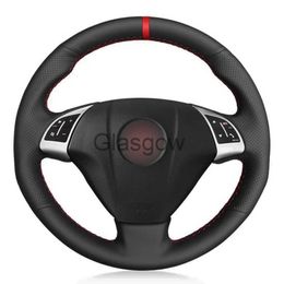 Steering Wheel Covers Car Steering Wheel Cover Soft Black Artificial Leather For Fiat Grande Punto Bravo Linea 20072019 Qubo Doblo Opel Combo x0705