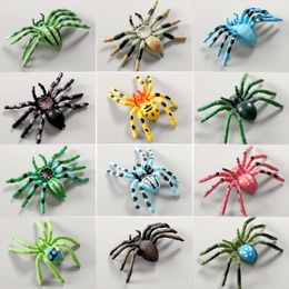 Other Toys Insect Model 12PCS set Simulation Spider Models Plastic Action Figures Figurines PVC Dolls for Children Educational 230704