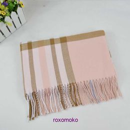 Factory Designer Original Bur Home Winter scarves online store Scenic Area Autumn and Men's Women's Long Double Sided Plaid Tassel Warm Fashion Scarf Shawl