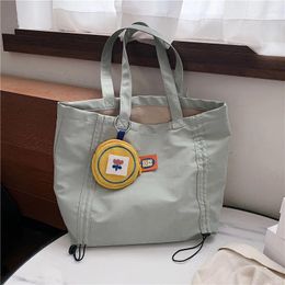 Evening Bags 2023 Niche Design Women Canvas Bag Casual Large Capacity Travel Reuse Cloth Shoulder Summer Eco Female Handbag And Purse