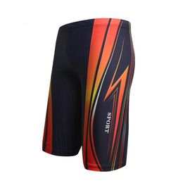 Men's Shorts swimming pants waterproof and quick drying swimsuit men's diving long boxing shorts 230705