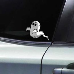 Car Stickers Funny Ghost Car Stickers Decal Vinyl for Vehicle car Motorcycle Fuel Tank Cap 13cmx11cm x0705