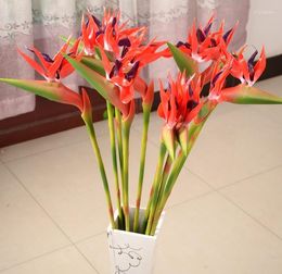 Decorative Flowers Large Size 32'' 2pcs Bird Of Paradise Strelitzia Wedding Decor Reginae Paradis Flower Flores De Artificiais