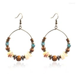 Dangle Earrings Fashion Bohemia Shells For Women Vintage Handmade Beading Big Party Girl Jewellery Gift