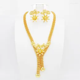 Necklace Earrings Set Fashion Pendants Sets For Women Jewellery Bridal Wedding Earring