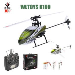 ElectricRC Aircraft Original Wltoys XK K100 RC Drone 2.4G 6CH 3D 6G Mode Brushless Motor Remote Control RC Helicopter Quadcopter For Kids Gift Toys 230705