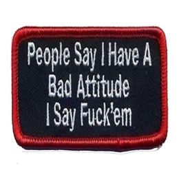 People Say I Have A Embroidery Patch Sew On Embroidered Patches for Jackets Iron on Clothing Embroidery Patch 237d