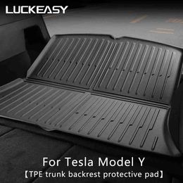 Pet Cover For Tesla Model Y 20212023 Rear Seat Backrest Cushion AntiKick Mat Car Accessories TPE Trunk Protection Pad HKD230706