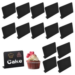 Blackboards 15pcs For Labeling Bakery With Base Place Cards Menu Blackboard Table Top Pricetags Coffee Shop Mini Chalkboard Sign Handheld 230706