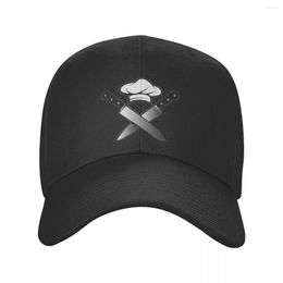 Ball Caps Fashion Skull Knives Chef Baseball Cap For Women Men Adjustable Dad Hat Performance Snapback Trucker Hats