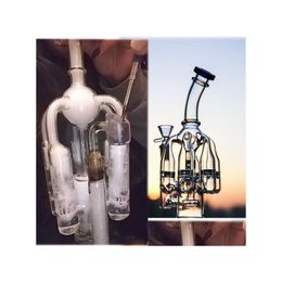 Smoking Pipes 9.5Inchs Recycler Dab Rigs Hookahs Thick Glass Water Bongs Bong Bubbler Accessory Waterpipes With 14Mm Bowl Drop Deliv Dhpcc