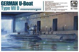 Model Set AFV Club SE73505 1/350 Scale German U-Boat Type 7/D model kit HKD230706