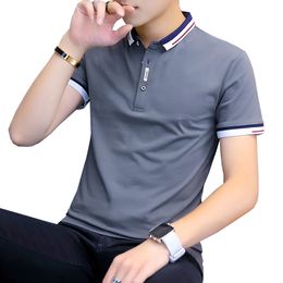 Men's Polos BROWON summer casual polo shirt men short sleeve turn down collar slim fit sold Colour polo shirt for men plus size 230706