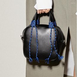 Evening Bags 2023 Fashion Designer Handbags Solid Colour Pu Leather Clutch Purse Waterproof Leisure Drawstring Ladies Hand