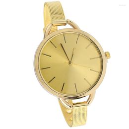 Wristwatches Gnova Platinum Women Watch Classic Elegant Metal Fashion Quartz Wristwatch Golden Flexi Band Office Geneva Style A691
