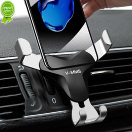 Car Gravity Holder Air Vent Mount Clip Cell Holder Navigation GPS Mobile Phone Holders for IPhone 14 13 Samsung