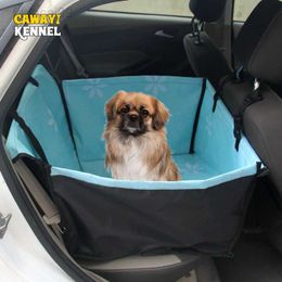 CAWAYI KENNEL Pet Carriers Dog Car Seat Cover Carrying for Dogs Cats Mat Blanket Rear Back Hammock Protector transportin perro HKD230706