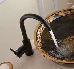 Kitchen Faucets 360 Degree Rotating Copper Black Basin Faucet And Cold Water Vegetables A Sink Mixer Tap