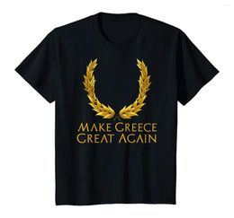 Le magliette da uomo rendono la Grecia di nuovo fantastica. Camicia da uomo regalo di storia antica. T-shirt casual in cotone a maniche corte T-shirt ampia taglia S-3XL