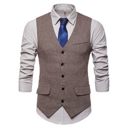 Men's Vests Vest Dark Single Breasted Blended Mens Denim Jeans Waistcoat Jacket Slim Fit Casual Formal Business Male 230705