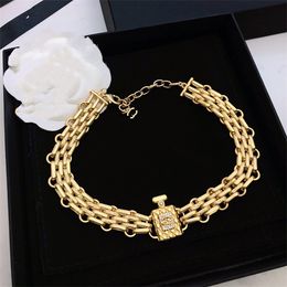 20 style C-Letter ccity Cuban Link Chain Pendant pearl Necklaces Brand Designer Necklaces for Women man Wedding Party Choker Jewellery 173434