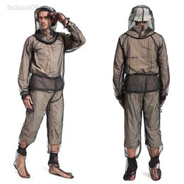 Fishing Accessories Mesh Hooded Mosquito-proof Suit Breathable Cool Anti-insects Clothing For Outdoor Fishing Leisure Fishing Anti-mosquito Clothing HKD230706