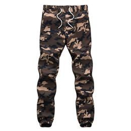 Cotton Mens Jogger Autumn Pencil Harem Pants Men Camouflage Military Pants Loose Comfortable Cargo Trousers Camo Jogge Quality263E