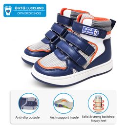 Sneakers Ortoluckland Children Sneakers Toddler Girls Casual Shoes Boys Kids Demi Season Orthopaedic Mesh Walkinng Boots 4To 9Years Age 230705