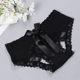 Women's Panties Modis Women Sexy Pantie Crotchless Knickers Lingerie Underwear Ropa Interior Femenina Open Crotch G-string Br304W