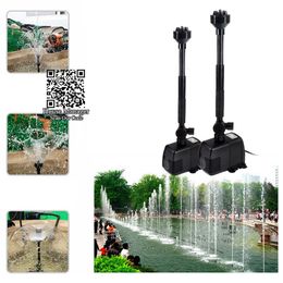 Air Pumps Accessories 8W 40W fountain Pump Water outdoor Pond Garden Rockery foreyard forecourt submersible pump 6meter power cable 230705