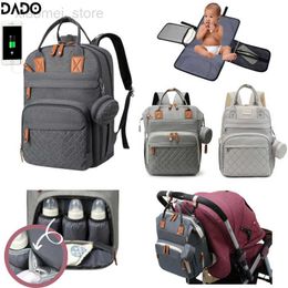 Diaper Bags Diaper Bag Backpack Multifunction Travel Maternity Baby Changing Large Capacity Waterproof Stylish Mom Dad Gift Kids Boys Girls HKD230706