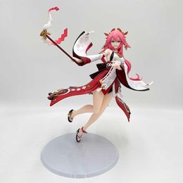 Action Toy Figures 25cm Impact Anime Figure Impact Action Figure Paimon/Hu Figurine Collection Model Doll Toys