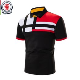 Men's Polos FREDD MARSHALL Summer Fashion Patchwork Polo Shirt Men Short Sleeve Colorblock Casual Contrast Colour Cotton Polos 658 230706