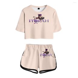 Men's T Shirts ITORAH 3D Two Piece Sets Summer Women Short Pants Sleeve T-shirt