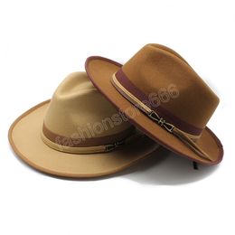 Fashion Felt Fedora Hats Men Gentleman Party Trilby Hat Panama Jazz Hats sombreros de mujer