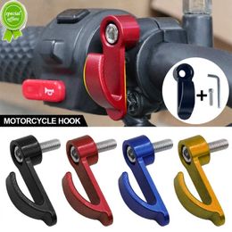 New Universal Motorcycle Single Hole Hook Aluminium Alloy Hanging Holder Helmet Bag Carry Hook Electric Scooter Accessories