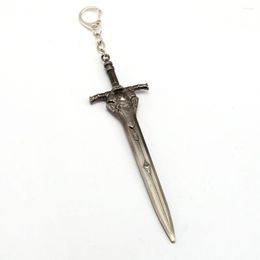 Keychains Game Souls Dark 3 III Keychain Large Sword Metal Key Ring Holder Chaveiro Men Jewellery Car