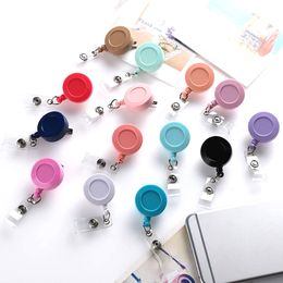 Other Office School Supplies 10pcs Lot 3 colors Retractable Badge Holder for Nurse ID Reel with Alligator Clip 230705