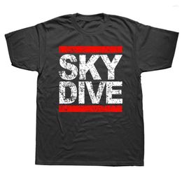 Men's T Shirts Vinage Skydiving Skydive Sky Diver Paragliding Parachu Paraglider Streetwear Short Sleeve Birthday Gifts T-shirt Men